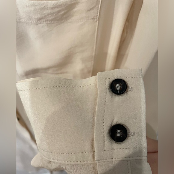 All Saints Madison Ivory Silk Shirt Dress - Picture 5 of 7